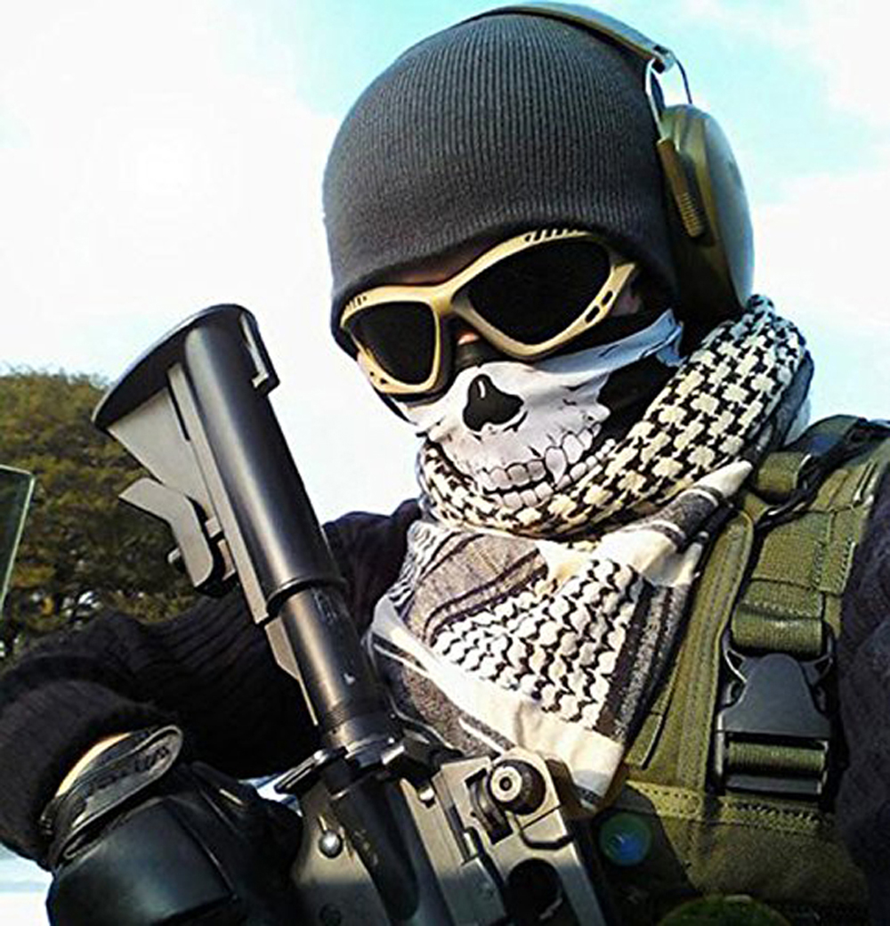 Kominiarka czaszka czapka kominiarka osłona na usta na imprezę Cosplay Halloween motocykl silnik Jazda rowerem na wolnym powietrzu deskorolka turystyka narciarstwo