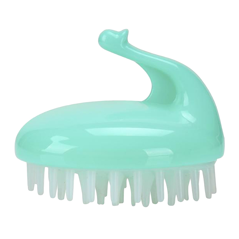 Baby Lucht Borstel Kam Hoofd Haar Wassen Hoofdhuid Shampoo Soft Massager Borstels Care Tool: green