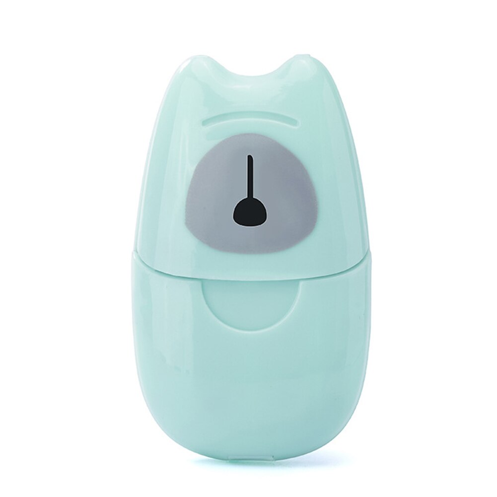 Papel de jabón portátil desechable, láminas aromáticas para lavar las manos, Mini, para viaje, 50 Uds., THIN889: Verde