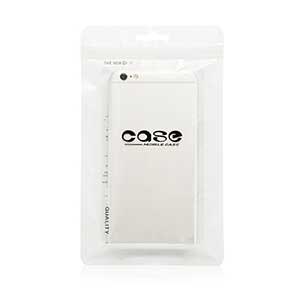 100Pcs 12X20cm Plastic zipper Bag Cell Phone Accessories Mobile Phone Case Cover Packaging Package Bag for iPhone 8 7 6S 6 Plus: 14X24CM / White