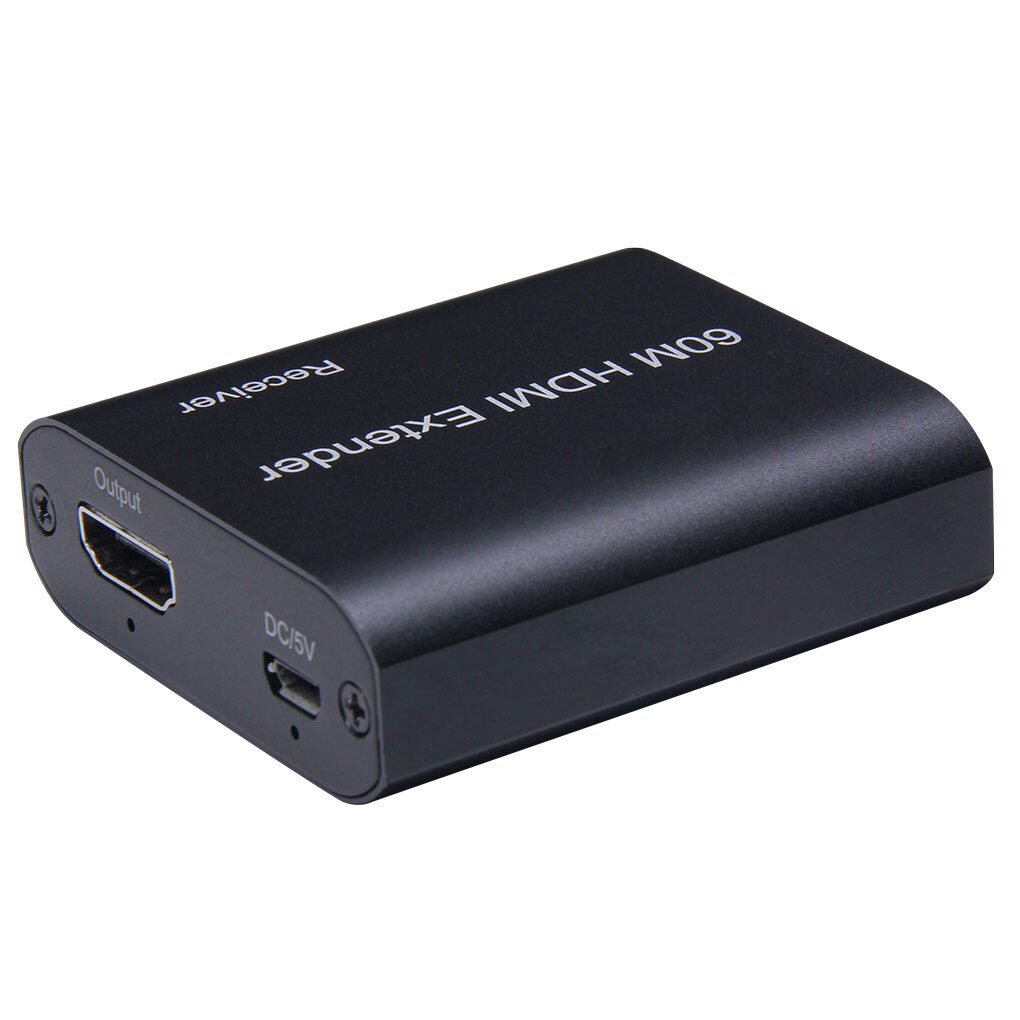 HDMI Extender Transmitter Receiver Over Cat5e/Cat6 RJ45 Ports HDMI Extender Loop 60m 1080P HDMI Extender For PS4 HDTV Monitor