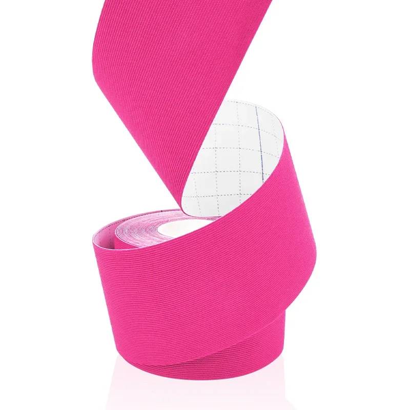 Nastro elastico anallergico in fibra sintetica kinesiologia supporto sportivo impermeabile per ginocchio muscolo polso spalla terapeutico: Rosso