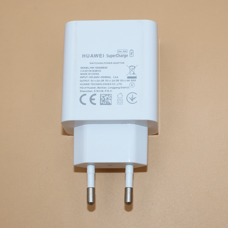 10V 4A Huawei Schnelle Ladegerät Aufzurüsten EU/US/UK Stecker Adapter 100CM 5A Typ C Kabel für P40 P30 P20 Pro Mate 40 30 20 Ehre 30 V9: EU Charger Only
