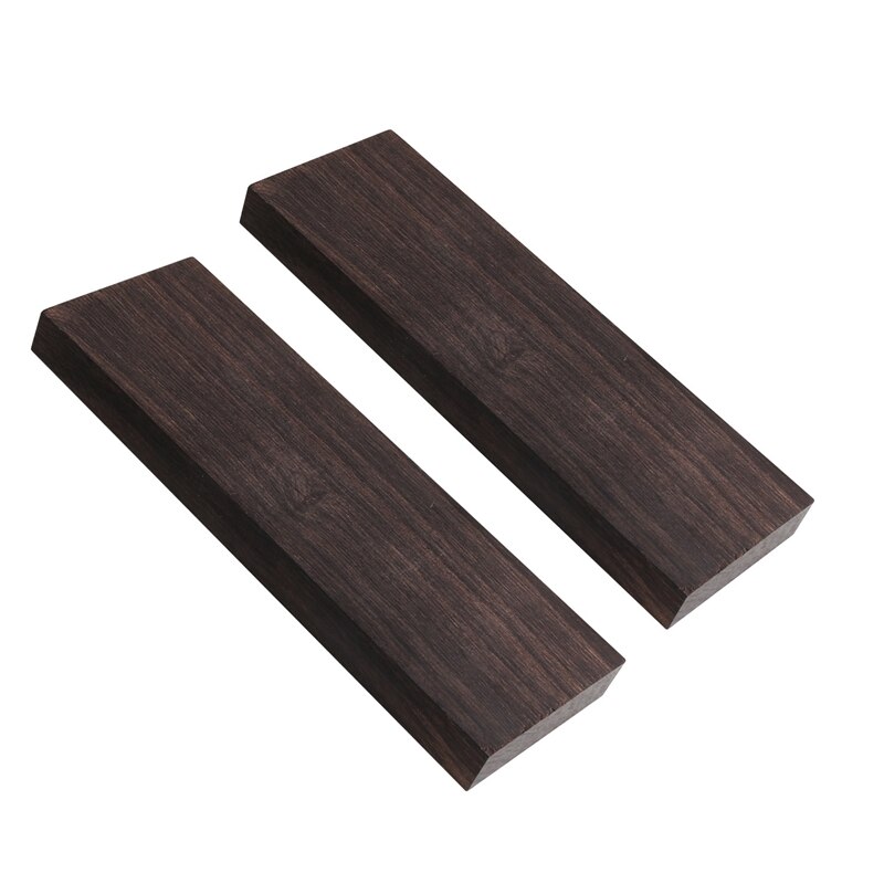 Bloques de madera de melanoxilán, madera negra africana, 120x40x10mm
