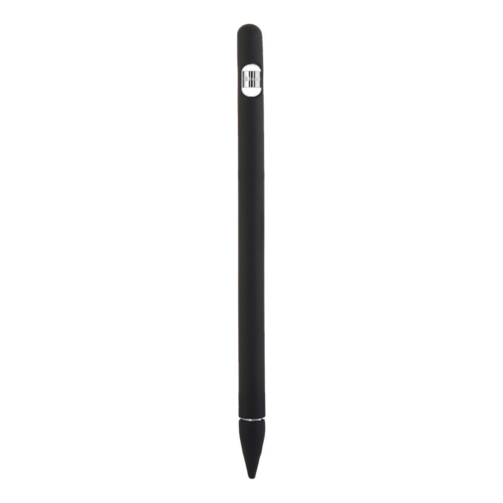 Funda protectora para Apple Pencil 1, funda de silicona blanda de colores Compatible con iPad, tableta, lápiz táctil: Black