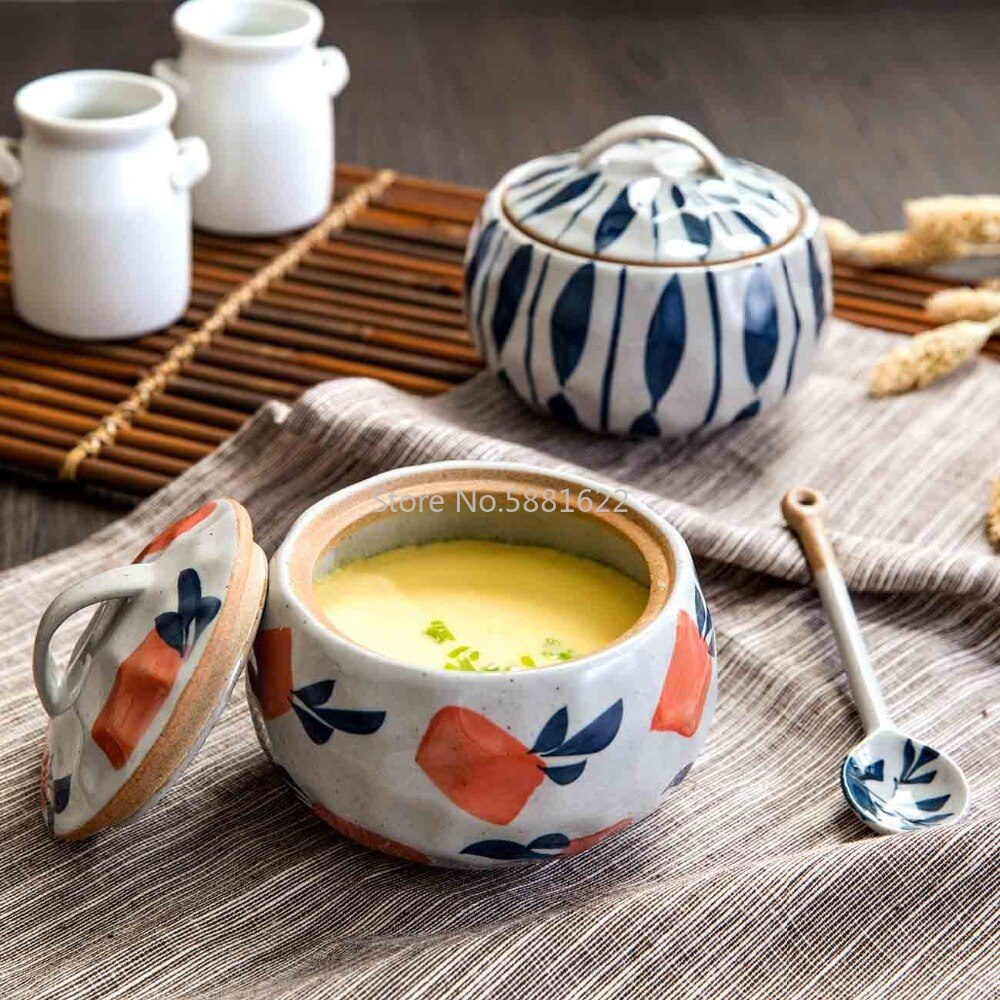 Ceramic Cookware Soup Pot Cooking Pot High Temperature Stew Mini Ceramic Casserole Egg Milk Frying Pan Kitchen Steam Pots