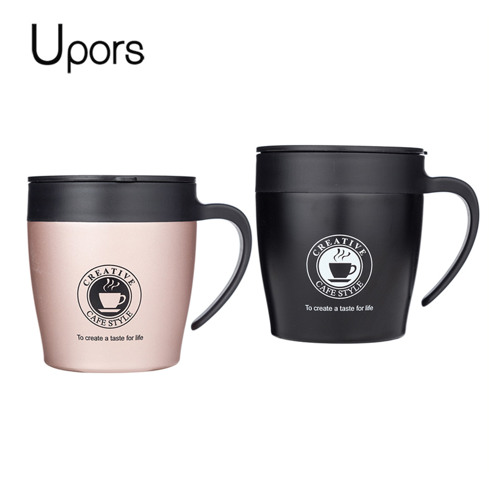 UPORS 330ml Travel Mug Eco Friendly Stainless Steel Tumbler Coffee Cup Tea Mug Vacuum Insulated Office Cup Travel Coffee Mug