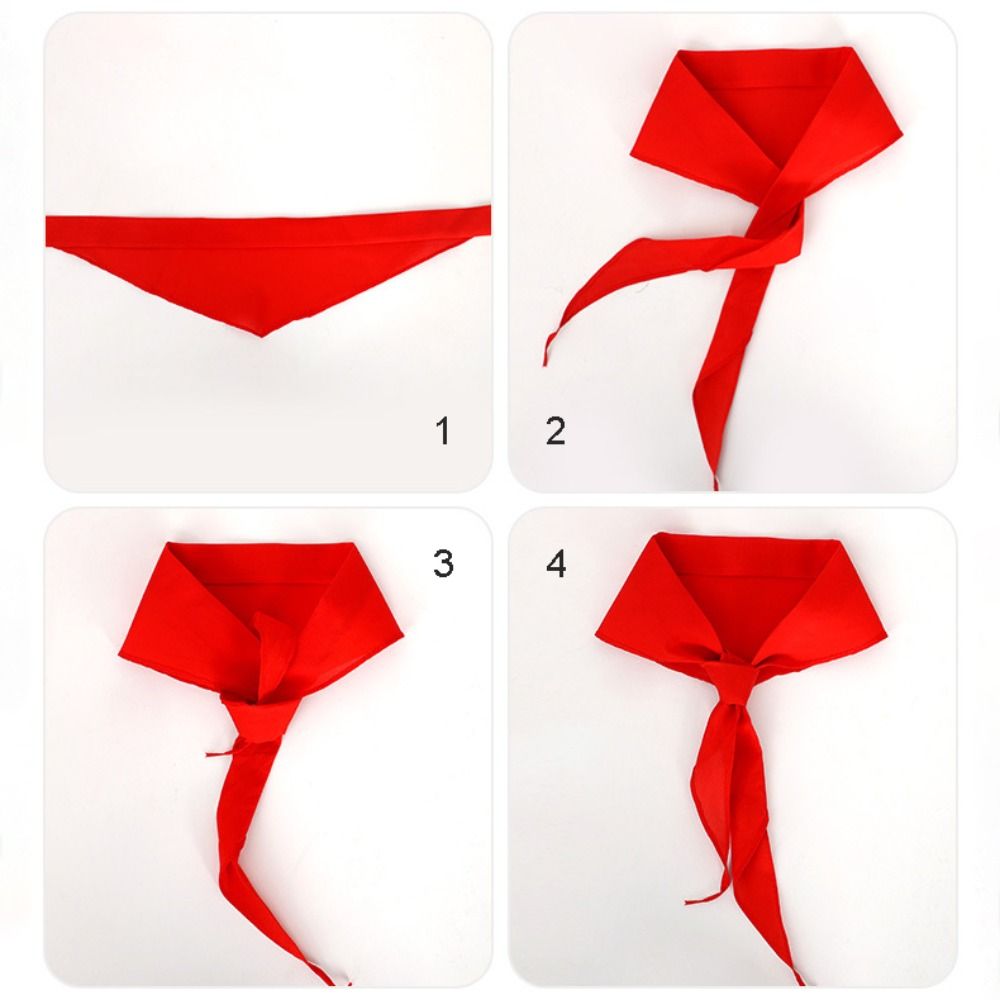 Bufanda de toalla triangular de estilo clásico de China, bufanda roja de algodón de 120cm, suministros escolares, gargantilla de corbata roja, bufandas de pionero joven,