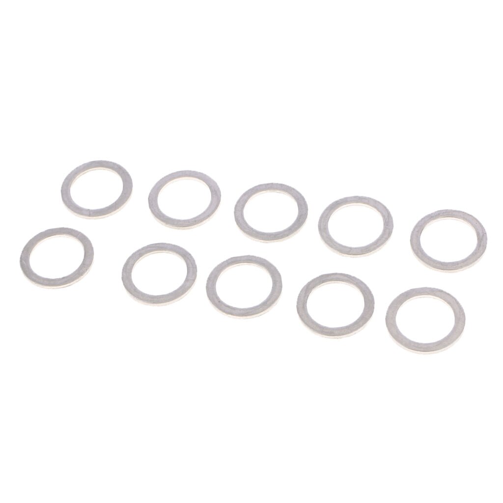 Perfect Oil Drain Plug Gaskets Metal Washer Assortment Kit Silver