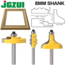 1PC 8mm Shank Picture Frame / Molding Router Bit - Large Trimming Wood Milling Cutter for Woodwork Cutter Power Tools