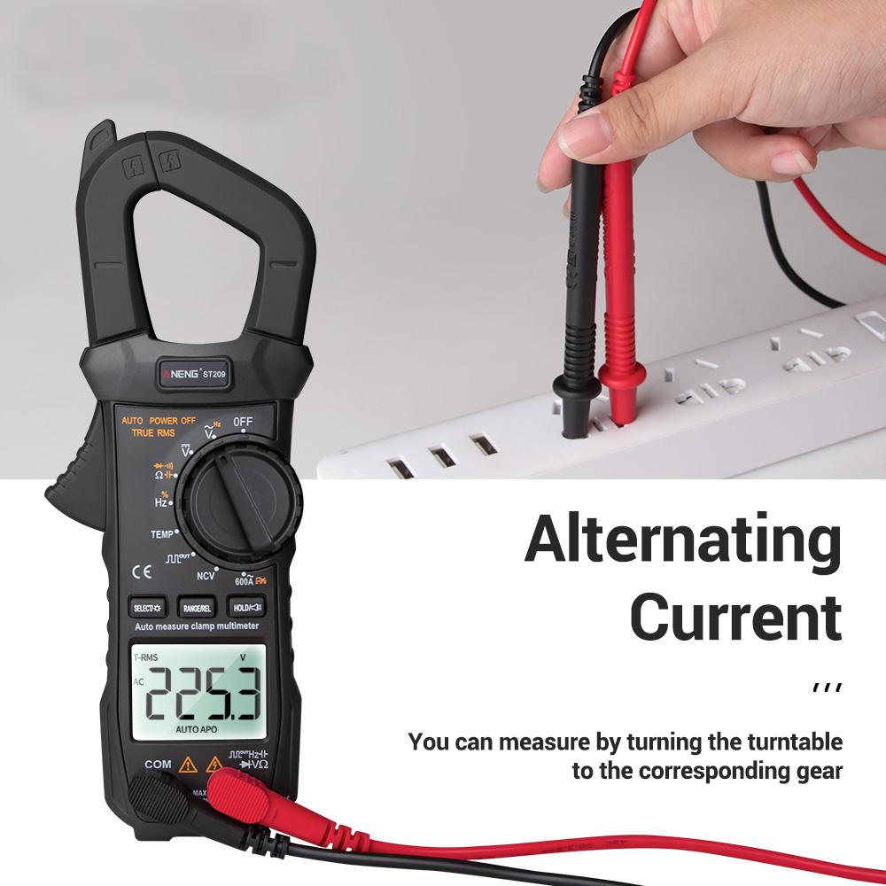 ANENG ST209 Digital Klemme Meter Multimeter 6000 zählt True RMS Mini Ampere DC/AC Klemme Meter Voltmeter 400v automatische Palette