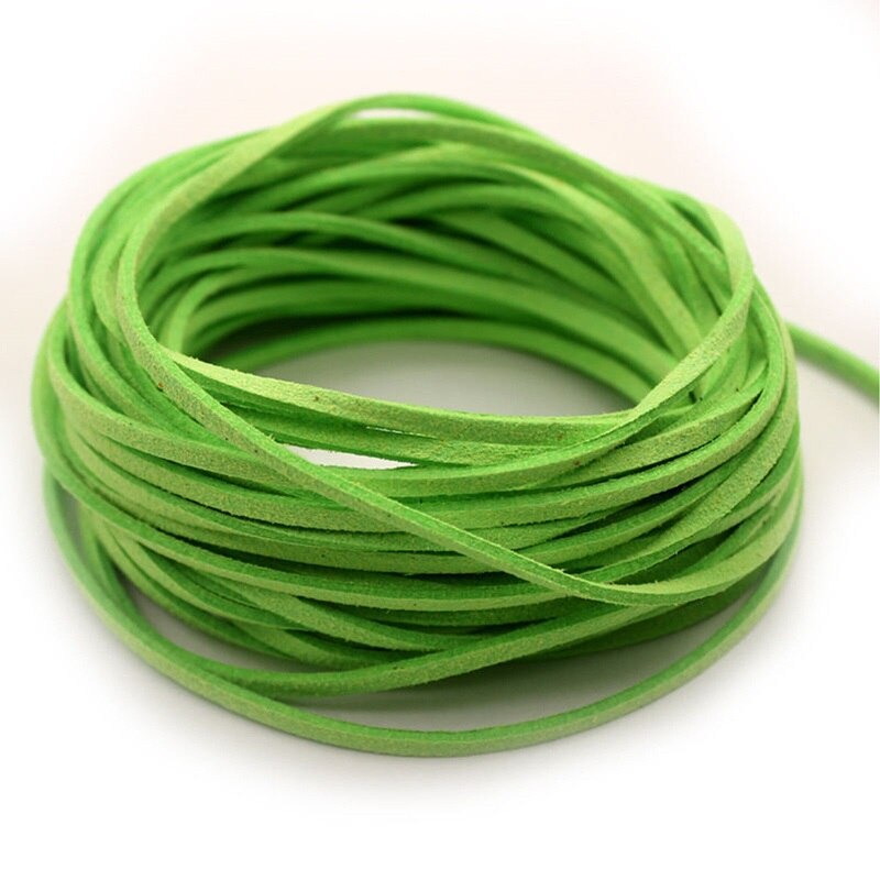 10pcs Suede Flat Leather Cord Bracelet Faux Velvet Cords Necklace Rope Thread String Necklace DIY Jewelry Findings 2C0137