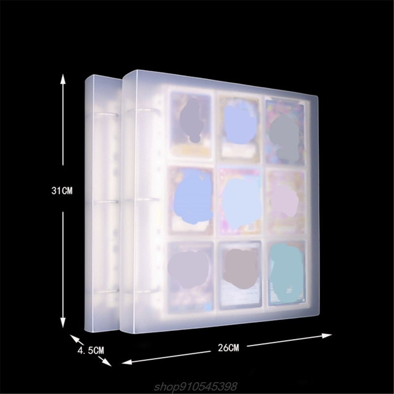 Transparent Card Collection Binder Pocket Trading Card Binder For Card Collection D22 20