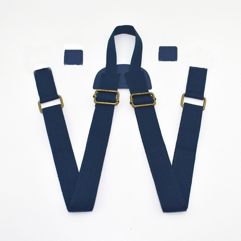 1 Pc Verstelbare Schouder Riemen Rugzak Tas Bandjes Accessoires Onderdelen Diy Vervanging Rugzak School Boek Tas Canvas Riem: dark blue