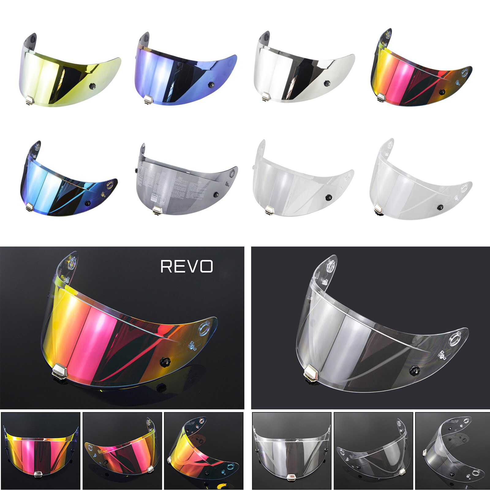 Motorrad Helm Visier Objektiv UV Schutz Nacht Sicher für HJ-26 RPHA11 RPHA70 PC Visier Objektiv
