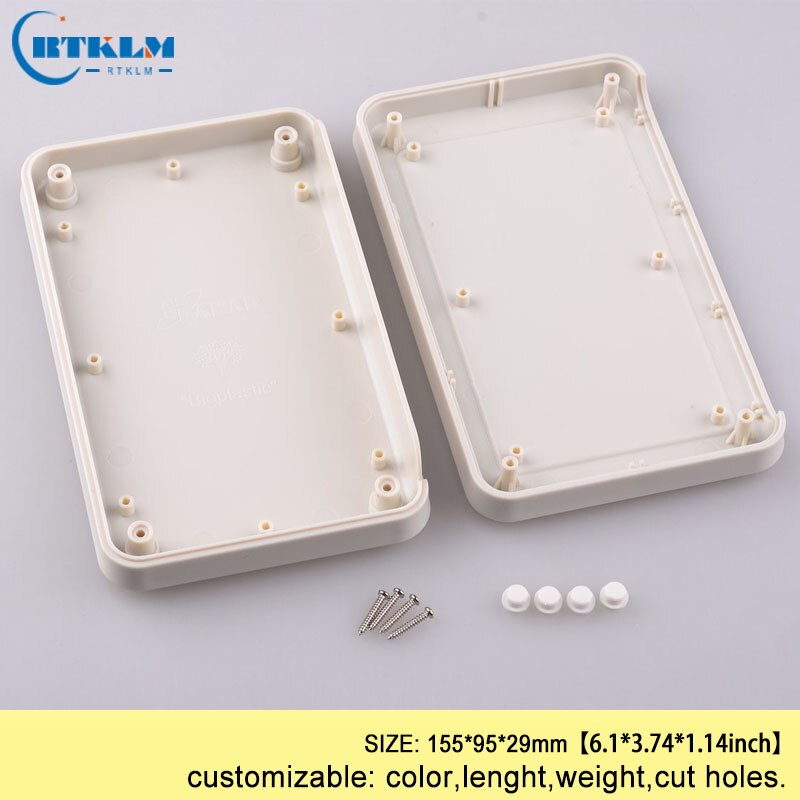 Handheld plastic box diy project box enclosures for electronics abs junction box amplifier enclosure instrument case 155*95*29mm