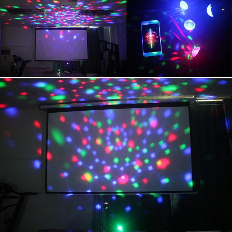 USB stage light disco Ball Light party lamp Colorful LED rotation stage lamp magic effect lamp KTV Party supplies