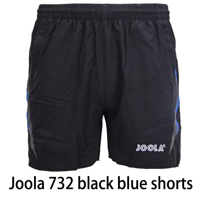 Joola table tennis shorts 732 735 breathable shorts for table tennis racket ping pong game: 732 black blue / M