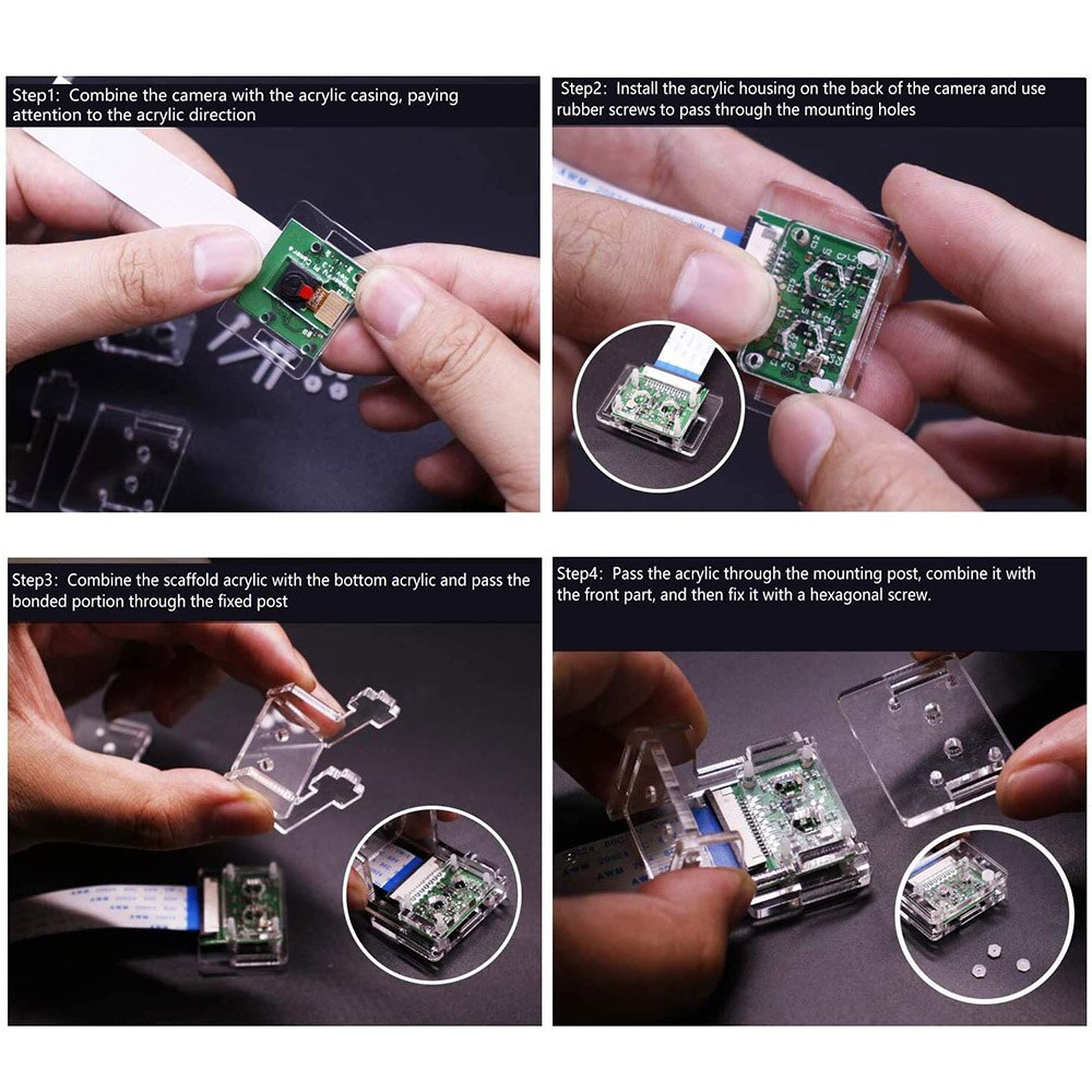 Raspberry Pi 4 5MP Camera 1080P 720P Video Camera Module With Acrylic Holder For Raspberry Pi 4 Model B 4B/3B+/3B/Zero W