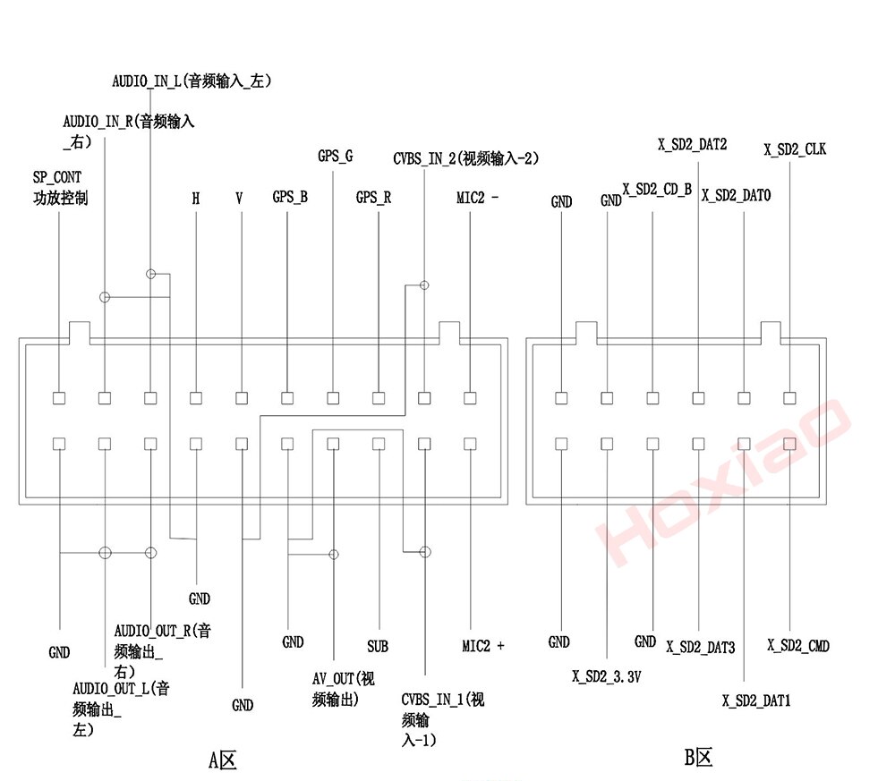 1din of 2din Android Power Kabel USB mic radio GPS HD multimedia speler accessoire voor Hoxiao Alidesheng Toyota Nissan ISO suzuki