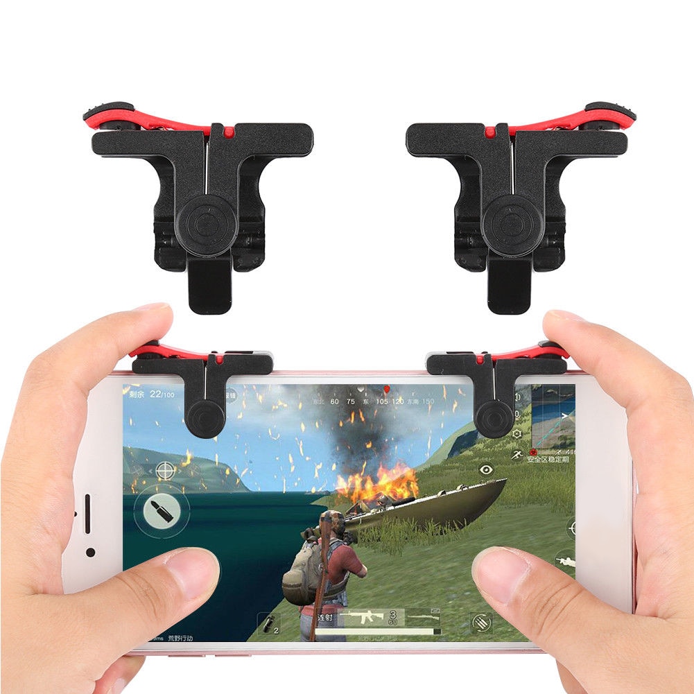 2 Pcs Gaming Trigger Accessoires Mobiele Telefoon Gamepad Helpen Controller Gaming Trigger Shooter #734