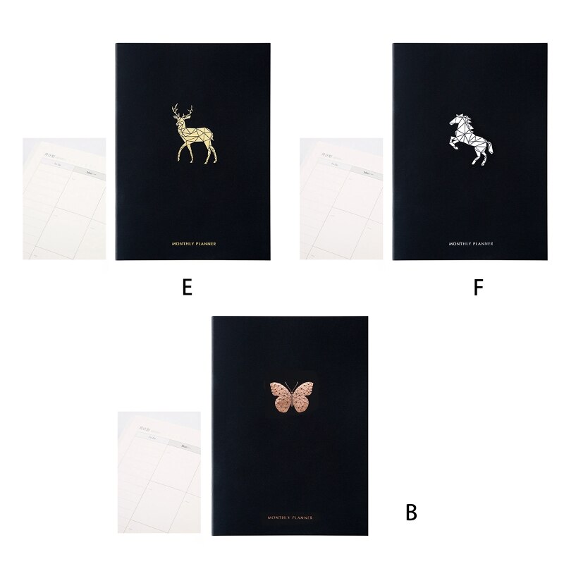 Planner Notebook Journals Organizer 365 Days Plan Weekly Monthly Notepad 77HA