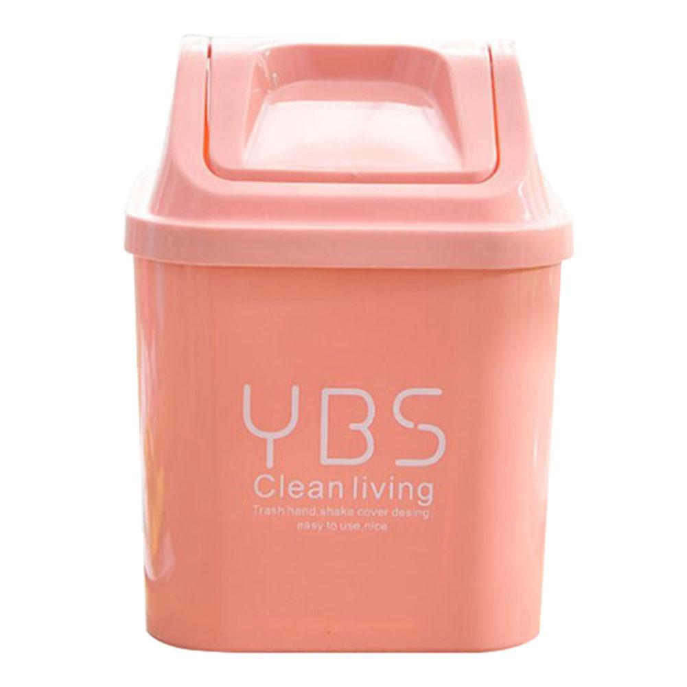 Mini Afvalbakken Desktop Plastic Huisvuilemmer Kantoor Prullenbak Huishoudelijke Opslag Vat Tafel Vuilnisbak Kleine Afvalbak Met Deksel