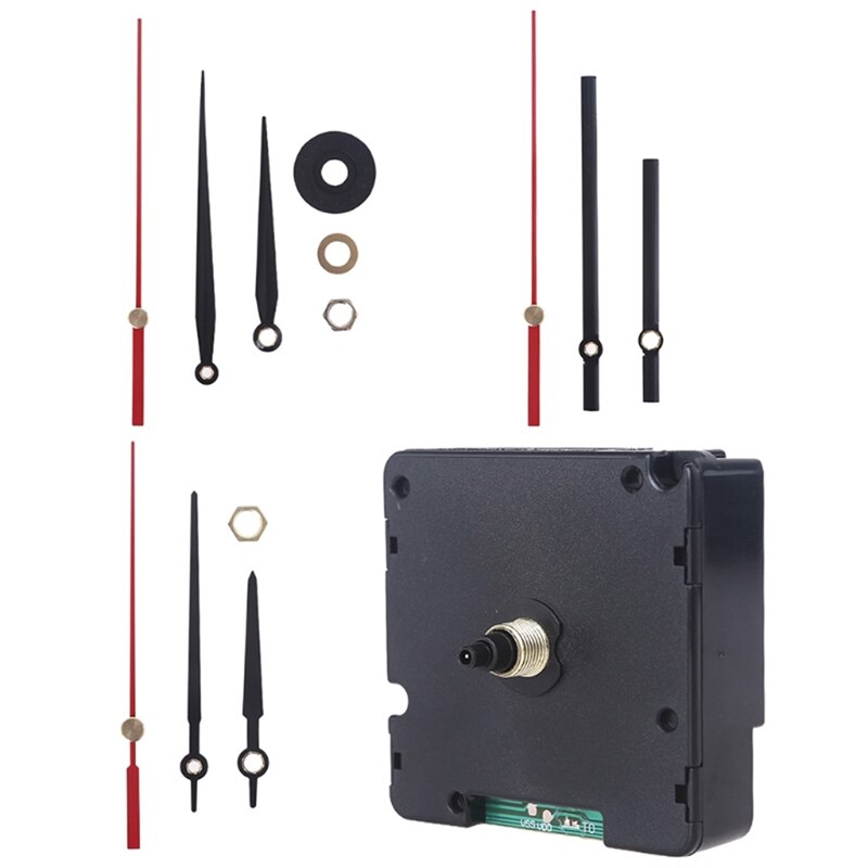 Radio Controlled Silent DIY Clock Movement Kit DCF Signal Mode Clock With 3 Different Hands Repair Parts Replacement
