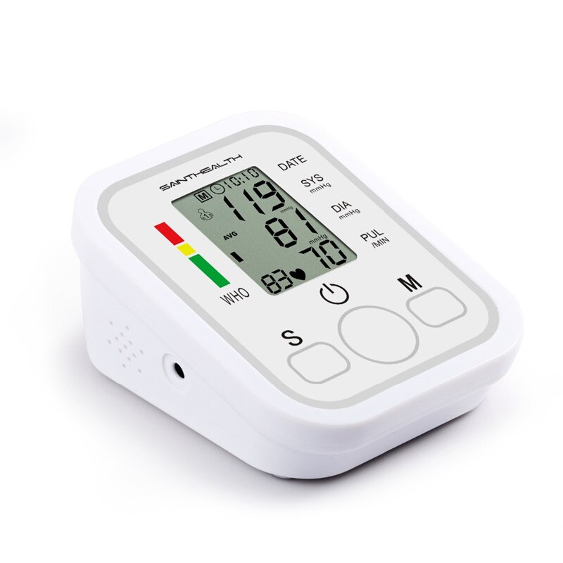 STT Portable Voice Digital Arm Blood Pressure Monitor Heartbeat test Health care monitor 2 Cuff Tonometer