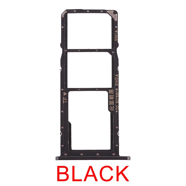 3 color for Huawei 2 x SIM Card Tray/Micro SD Card Tray for Huawei Honor 8X Max/Enjoy 9/Mate 20 Replacement repair parts: Enjoy 9 (Black)