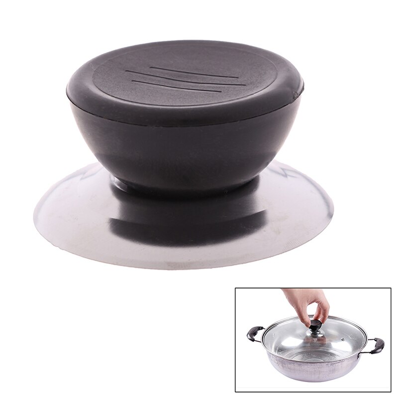 Universal Kitchen Lid Handle Cookware Part Black Lid Knob Handle Replacement Knob Screw Handle Kitchen Accessories Tool