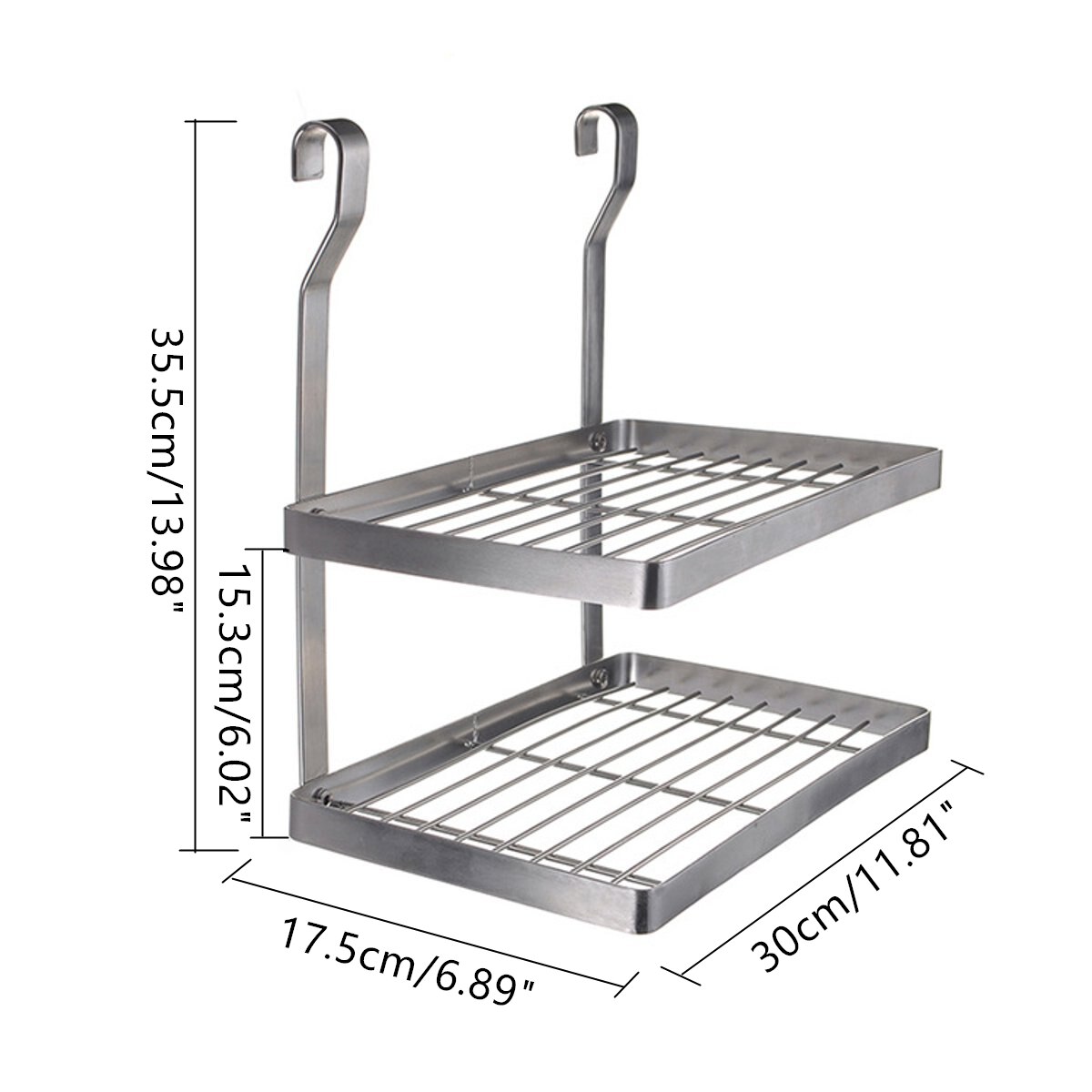 8 soorten Rvs Keuken Organizer Multifunctionele Schotel Droogrek Muur Opknoping Opslag Houder Servies Plank Afdruiprek: 2 Seasoning Rack A