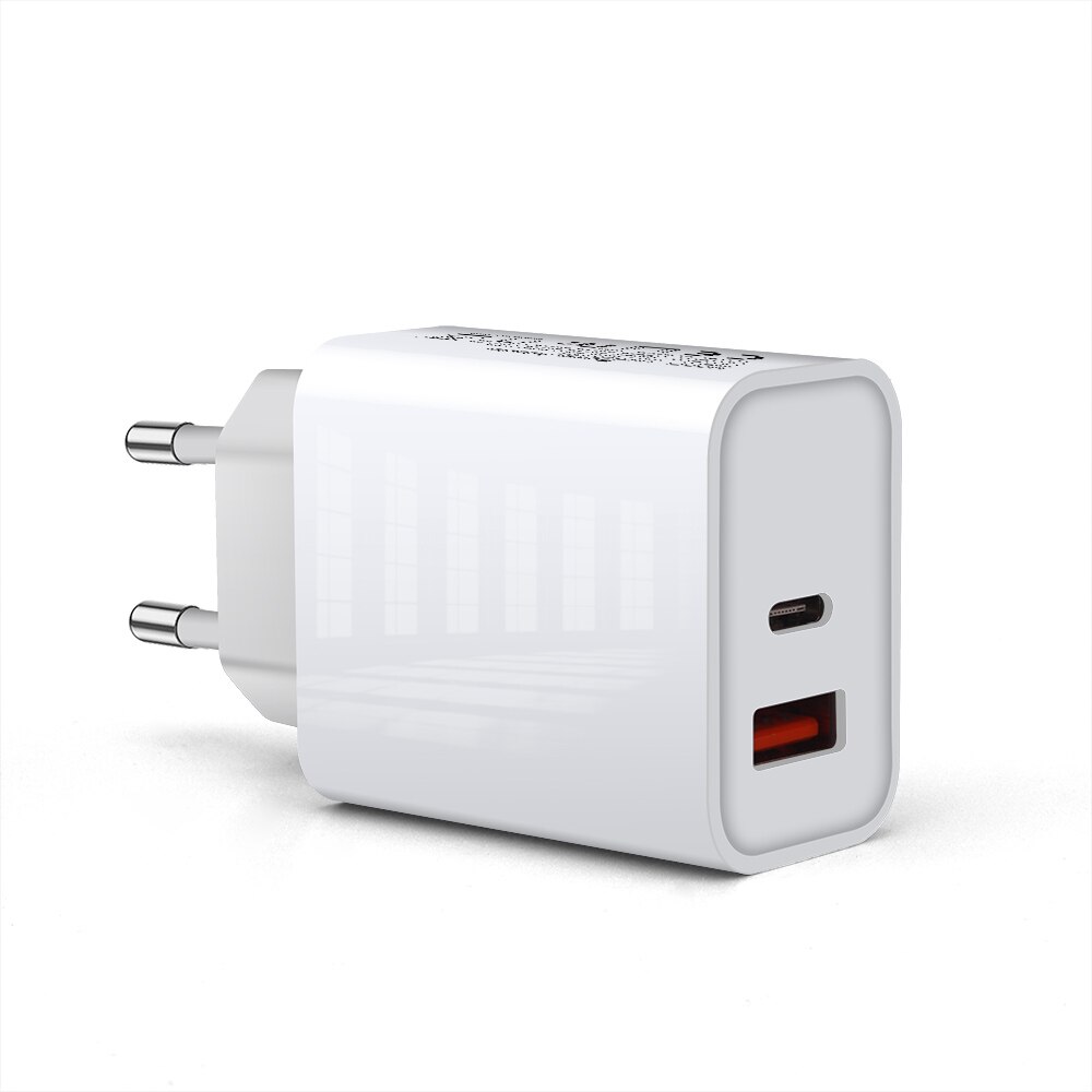 FDGAO 18W Quick Charge 3.0 USB PD Charger QC3.0 Type C Adapter For iPhone 12 Pro Max Samsung S20 S10 Wall Travel Phone Charger: EU