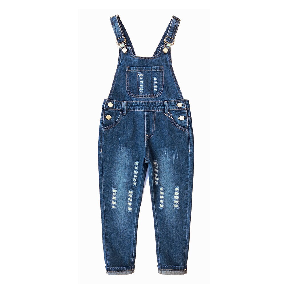 Chumhey 5-13T Jeans Broek Top Kids Overalls Lente Jongens Meisjes Bib Jarretel Denim Broek Kinderkleding kleding