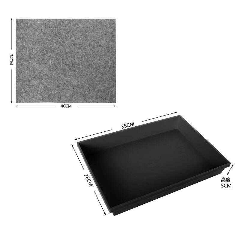 Reptile Terrarium Detachable Feeding Box Pet Breeding Tank Eco-Friendly Pet Breeding Cage Foldable Rearing Box For Lizard Geck: Black Accessories