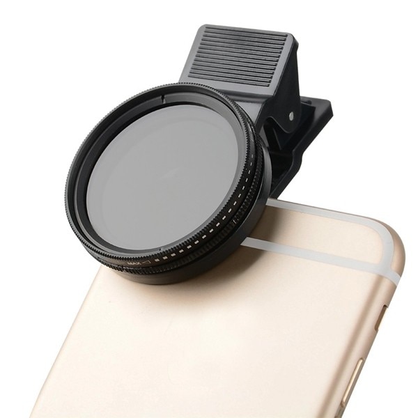 Zomei Adjustable 37mm Neutral Density Clip-on ND2-ND400 Phone Camera ND Filter Lens for iPhone Huawei Samsung Android ios Phone