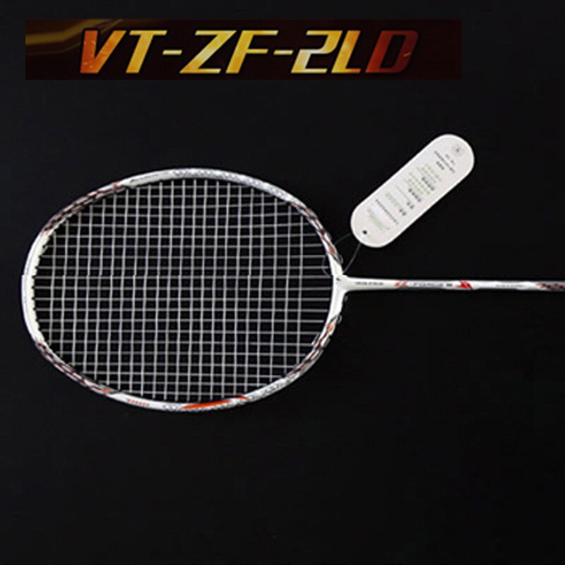 Badminton Rackets carbon Racquet Sports VT ZF 2LD: White