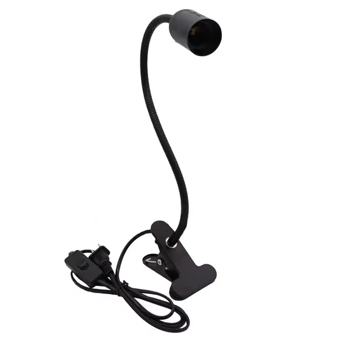Enkele/Dubbele Hoofd E27 Lamphouder EU Wandsocket Flexibele Power Contact Clip Met Schakelaar Lamphouder Base LED Multi Extension: Blauw / 2G11