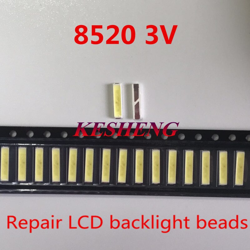 100PCS Per TV LED retroilluminate Applicazioni TV Retroilluminazione a LED 0,4 W 3 V 8520 Bianco freddo EVERLIGHT 62-122UMRIC