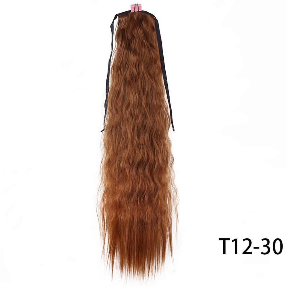 High Temperature Fiber Synthetic Afro Kinky Hair Pony Tail Hairpieces Drawstring Ponytails Hair Extension 24 Inch: T12-30