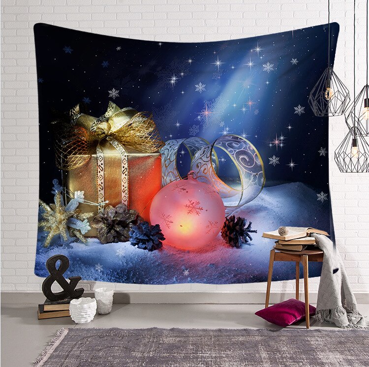 Arte de Navidad hogar tapiz colgante de pared Hippie colcha adorno de pared decoración de Navidad para la pared telón de fondo manta Manta: 6