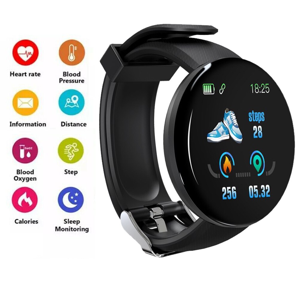 Bluetooth Smart Horloge Mannen Vrouwen Bloeddruk Smartwatch Sport Fitness Tracker Calorie Stappenteller Voor Android Ios