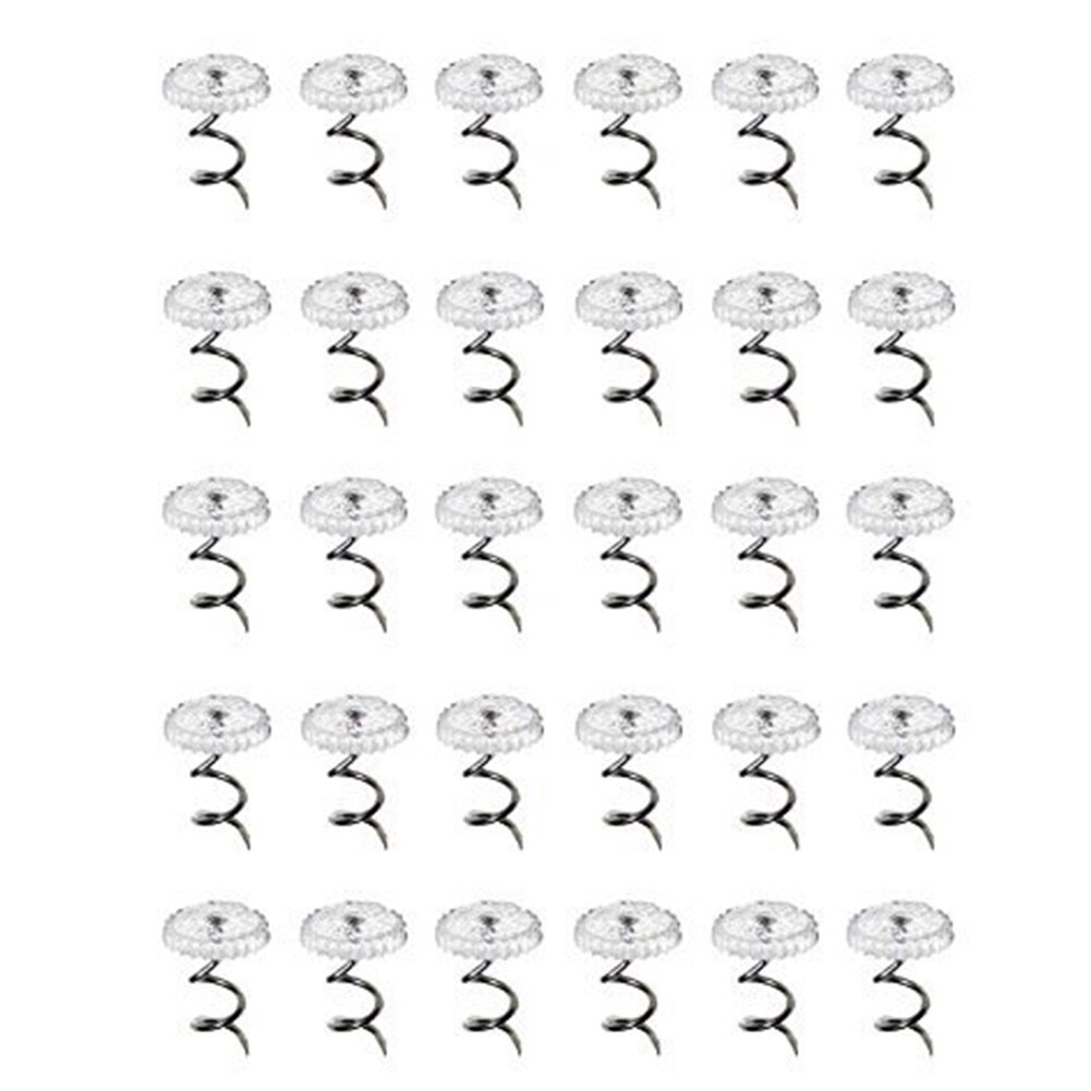 50pcs/100pcs Chair Clear Slipcover Quilting Bedskirt Pins Furniture Spiral Stainless Steel Nail Sofa Upholstery
