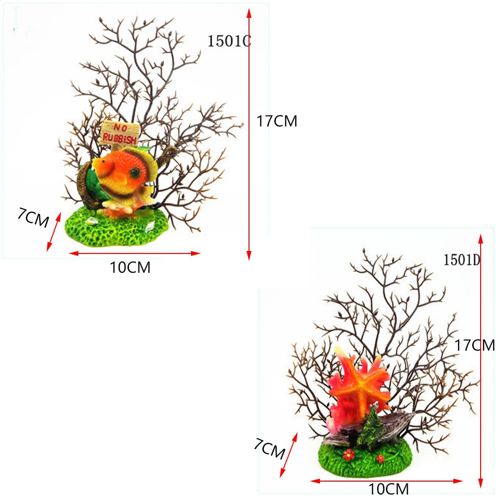 Mini Lovely Cartoon Tree Man Aquarium Fish Tank Toy Cave Stone Ornament Resin Oxygen Air Pump Aquatic Garden Supplies Decoration