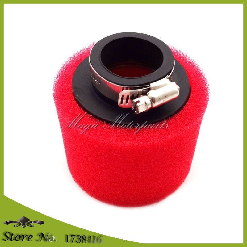 Rött 38mm skum luftfilter för mikuni  vm22 26mm förgasare pit pro smutscykel