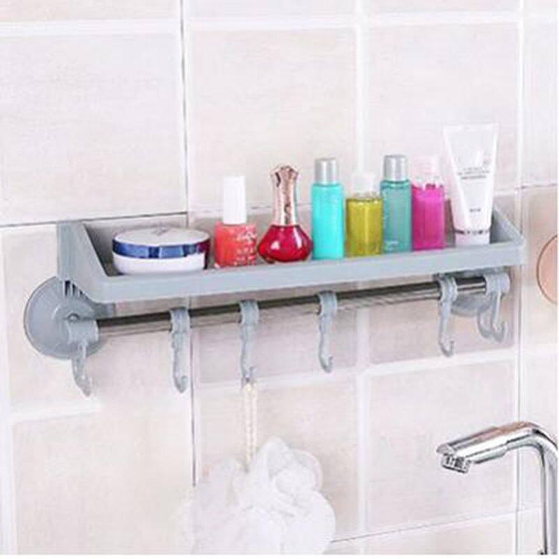 Colgador multifuncional , doble ventosa, toallero, estante colgante, estantes, ganchos, gancho de bloqueo tipo ventosa para Baño