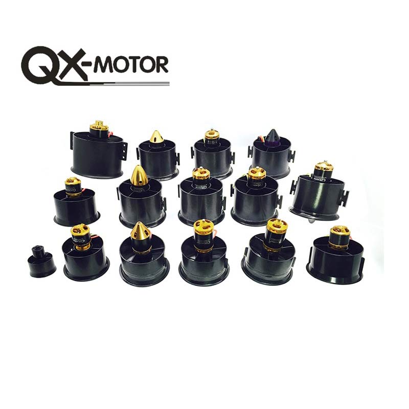 QX-MOTOR DIY EDF Impeller 30mm / 50mm / 64mm / 70mm / 90mm mit bürstenlosem Motor für RC Helikopter und Jet-Flugzeugteile