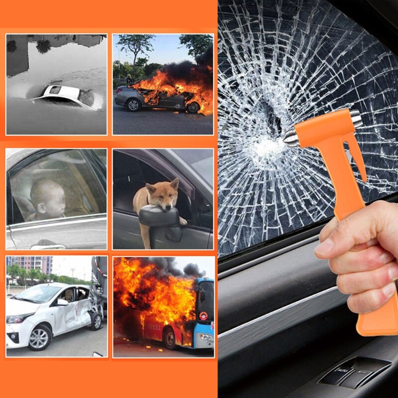 57EF Fahrzeug Sicherheit Hammer Notfall Auto Glas Unterbrecher Flucht Hammer Werkzeug Selbst Rettungs Hammer Sicherheit Bus Werkzeug