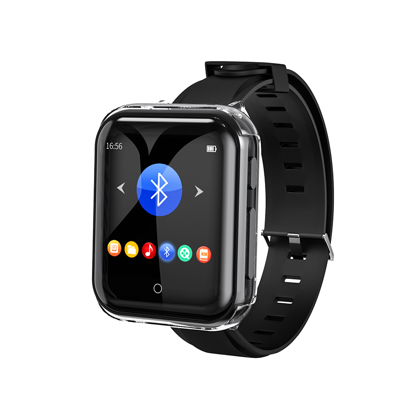 Bluetooth Horloge MP3 Speler Ingebouwde Luidspreker Met Stappenteller E-Bookvideo Speler Fm Radio Opname