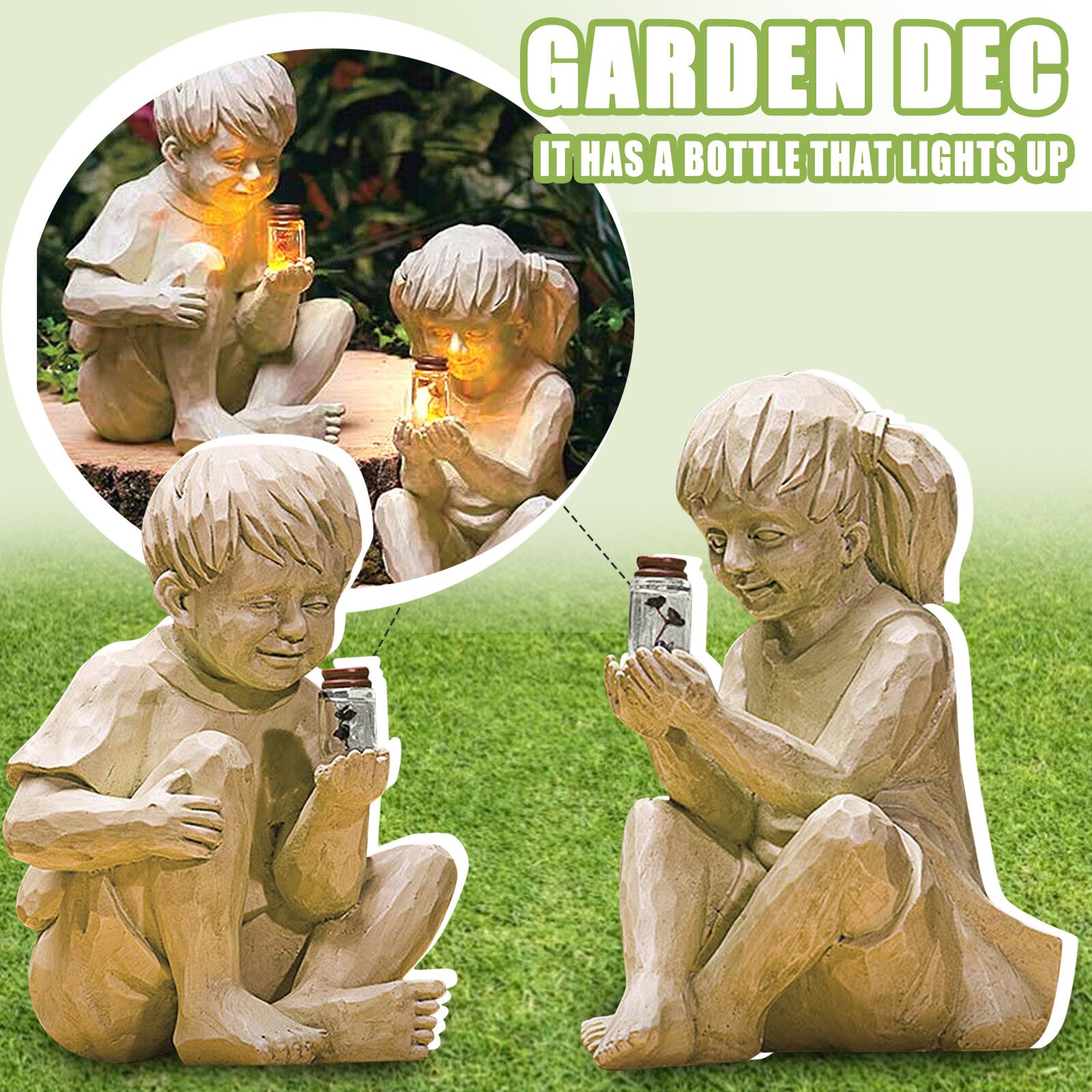 Tuin Accessoires Solar Tuin Decoratie Outdoor Voor Kinderen Tuin Standbeeld Lamp Decoratie Jardin Decoratie Exterieure